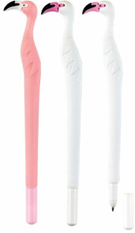 Ручка фигурная шариковая CENTRUM &quot;Flamingo&quot;, СИНЯЯ, корпус ассорти, узел 0,7 мм, дисплей, 80340