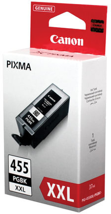Картридж струйный CANON (PGI-455PGBK XXL)PIXMA MX724/924/iX6840, черный пигментный, оригинальный, ресурс 1000 стр., 8052B001