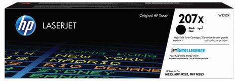 Картридж лазерный HP (W2210X) Color LJ M282/M283/M255, №207X, черный, оригинальный, ресурс 3150 страниц