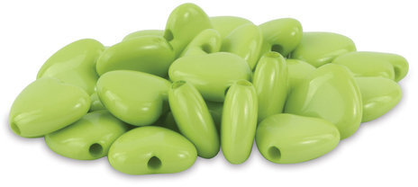 Бусины для творчества "Сердце", 10 мм, 30 грамм, серые, голубые, салатовые, ОСТРОВ СОКРОВИЩ, 661243