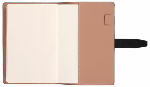 Ежедневник датированный 2025, А5, 143х218 мм, BRAUBERG "Journal", под кожу, застежка, органайзер, черный, 115882