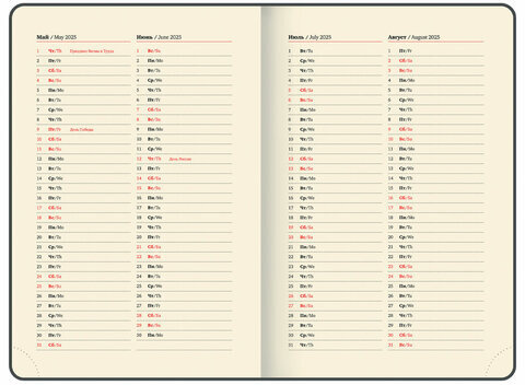 Ежедневник датированный 2025, А5, 143х218 мм, BRAUBERG "Journal", под кожу, застежка, органайзер, черный, 115882