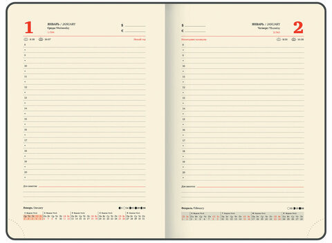 Ежедневник датированный 2025, А5, 143х218 мм, BRAUBERG "Journal", под кожу, застежка, органайзер, черный, 115882