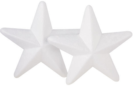 Пенопластовые заготовки для творчества "Звездочки", 2 шт., 100 мм, ОСТРОВ СОКРОВИЩ, 661367