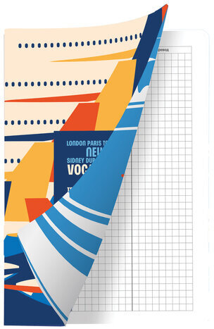 Тетрадь-словарь для записи иностранных слов, А5, 60 л., КОЖЗАМ, сшивка, клетка, "Travel", BRAUBERG, 404037