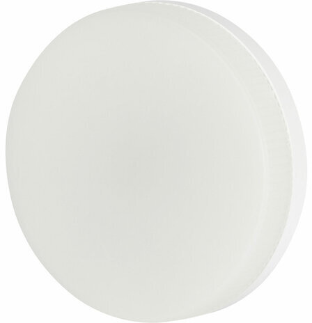 Лампа светодиодная ЭРА RED LINE, 12 (110) Вт, цоколь GX53, таблетка, холодный белый свет, 30000 ч., LEDGX12W865GX53, Б0048014