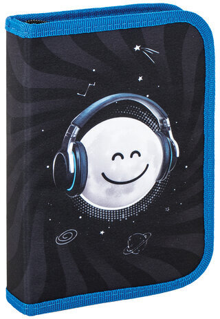 Пенал BRAUBERG, 1 отделение, полиэстер, 21х14 см, "Moon", 270305