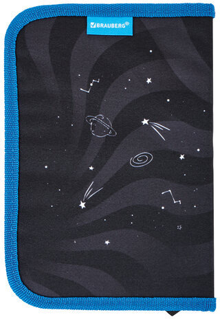 Пенал BRAUBERG, 1 отделение, полиэстер, 21х14 см, "Moon", 270305