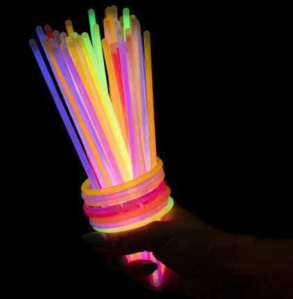 Светящиеся (неоновые) палочки-браслеты, набор 50 шт. + 2 в ПОДАРОК! в тубе, ЗОЛОТАЯ СКАЗКА, 662597
