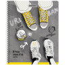 Тетрадь А5 48 л. BRAUBERG, гребень, клетка, обложка картон, "Urban Style" (4 вида в спайке), 404338