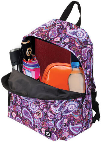 Рюкзак BRAUBERG, универсальный, сити-формат, разноцветный, Инди, 20 литров, 41х32х14 см, 225360