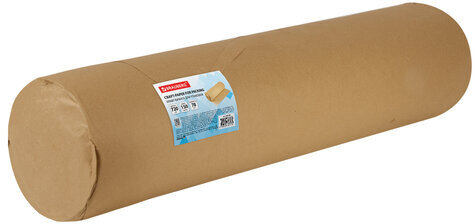 Крафт-бумага в рулоне, 720 мм x 150 м, плотность 78 г/м2, Марка А (Коммунар), BRAUBERG, 440185