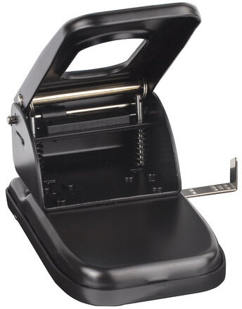 Дырокол металлический МОЩНЫЙ BRAUBERG "Heavy duty", до 60 листов, черный, 226868