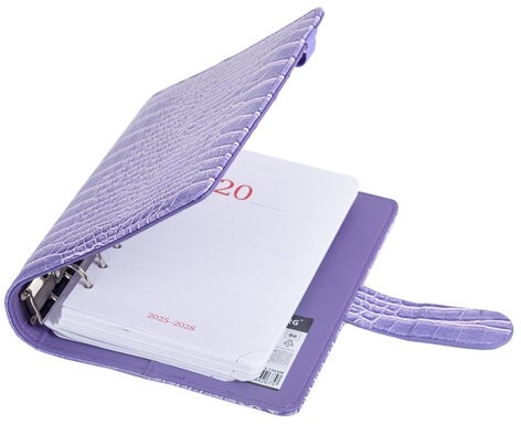 Ежедневник-органайзер недатированный B6 150x190мм BRAUBERG "Comodo", под кожу, 160л, сиреневый, 116208