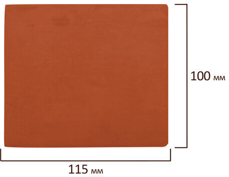 Пластилин скульптурный BRAUBERG ART CLASSIC, терракотовый, 0,5 кг, мягкий, 106516