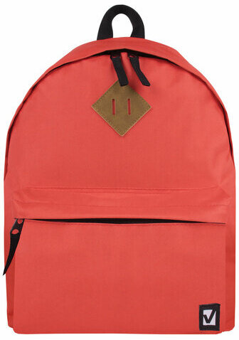 Рюкзак BRAUBERG, универсальный, сити-формат, один тон, коралловый, 20 литров, 41х32х14 см, 228844
