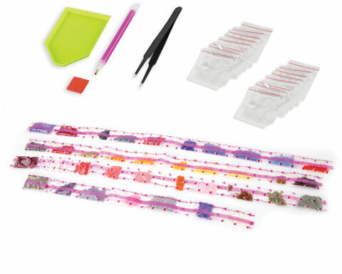 Картина стразами (алмазная мозаика) 30х40 см, ОСТРОВ СОКРОВИЩ "Орхидея", без подрамника, 662563