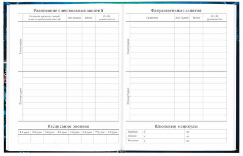Дневник 5-11 класс 48 л., твердый, BRAUBERG, глянцевая ламинация, с подсказом, "Cyberpunk", 106881