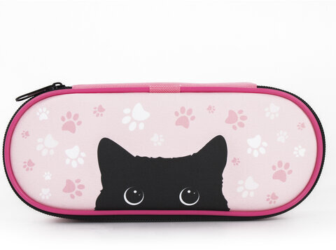 Пенал-футляр BRAUBERG, 1 отделение, ткань, 21x9x5 см, "Black Cat", 270371