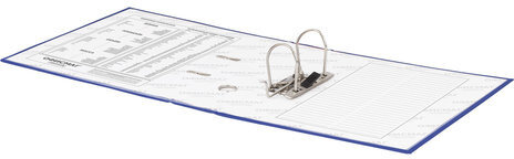 Папка-регистратор ОФИСМАГ с арочным механизмом, покрытие из ПВХ, 75 мм, синяя, 225749