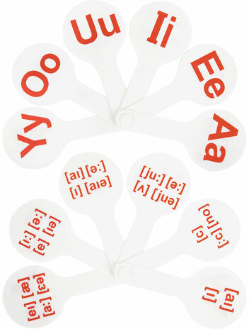 Веер-касса "Английские гласные и согласные" ЮНЛАНДИЯ, НАБОР 2 штуки, европодвес, 270561