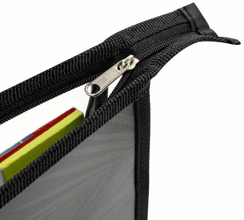 Папка для тетрадей ЮНЛАНДИЯ А4, 1 отделение, пластик, на молнии, "Stay wild", 271081