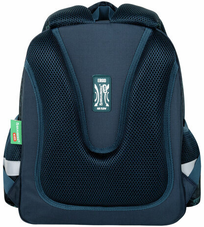 Ранец BRAUBERG KIDS STANDARD, 2 отделения, "Dino chase", 3D панель, 36х28х14 см, 272036