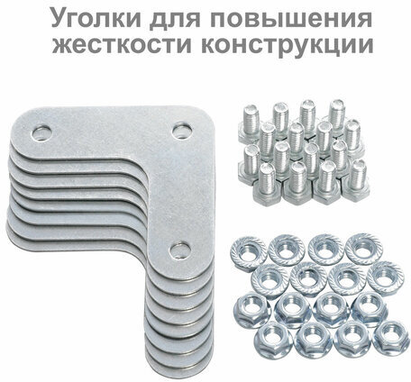 Стеллаж металлический BRABIX "ГРАФИТ MS KD-195/50-6", лофт, 1950х1000х500 мм, 6 полок, 291273, S240BR245693