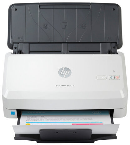 Сканер потоковый HP ScanJet Pro 2000 s2 А4, 35 стр./мин, 600x600, ДАПД, 6FW06A