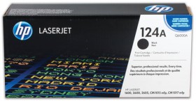 Картридж лазерный HP (Q6000A) ColorLaserJet CM1015/2600 и др, №124A, черный, оригинальный, 2500 страниц