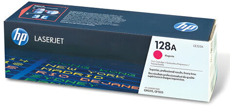 Картридж лазерный HP (CE323A) CLJ CM1415FN/FNW/CP1525N/NW, №128A, пурпурный, оригинальный, ресурс 1300 страниц