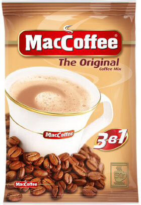 Кофе растворимый порционный MacCoffee &quot;3 в 1 Оригинал&quot;, КОМПЛЕКТ 50 пакетиков по 20 г, 100101
