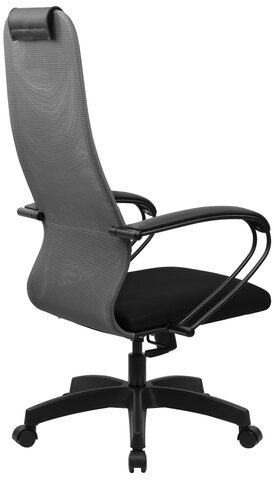 Кресло BRABIX PREMIUM "Ultimate EX-800" пластик, плотная двойная сетка Х2, черное/серое, 532915