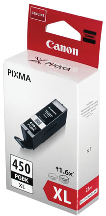 Картридж струйный CANON (PGI-450PGBK XL) PIXMA MX724/924/iX6840, черный пигментный, оригинальный, ресурс 620 стр., 6434B001