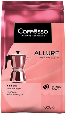 Кофе в зернах COFFESSO "Allure", 1 кг, 102487