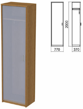 Шкаф для одежды ЧАСТЬ 1 &quot;Арго&quot;, 560х370х2000 мм, орех
