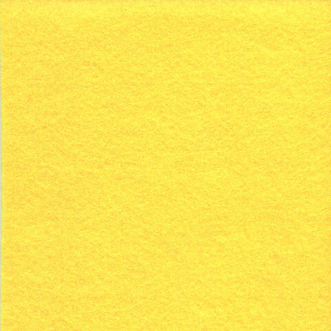 Цветной фетр для творчества в рулоне 500х700 мм, ОСТРОВ СОКРОВИЩ, толщина 2 мм, желтый, 660629