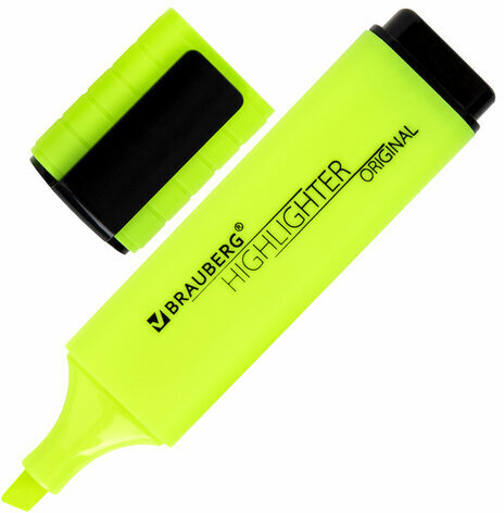 Набор текстовыделителей 12 ЦВЕТОВ на подставке, BRAUBERG "ORIGINAL NEON", линия письма 1-5 мм, 152217