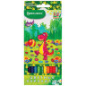 Карандаши цветные BRAUBERG "Динозаврик - футболист", 12 цветов, заточенные, картонная упаковка, 180530
