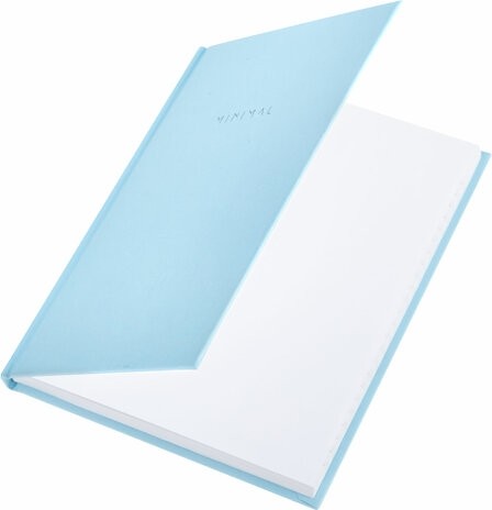 Блокнот МАЛЫЙ ФОРМАТ 110х147 мм, А6, 80 л., твердый, клетка, BRAUBERG "Minimal", голубой, 116450