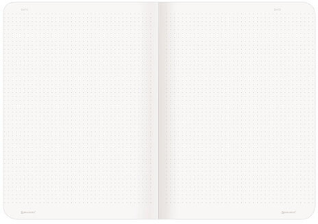 Тетрадь 60 л. в точку обложка кожзам под рогожку, сшивка, B5 (179х250мм), ГОЛУБОЙ, BRAUBERG BRIGHT, 403849