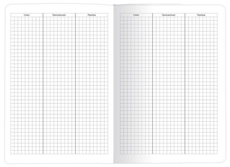 Тетрадь-словарь для записи английских слов, А5, 60 л., КОЖЗАМ, сшивка, клетка, "World", BRAUBERG, 404038