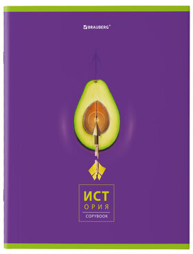 Тетради предметные, КОМПЛЕКТ 10 ПРЕДМЕТОВ, AVOCADO, 48 л., глянцевый УФ-лак, BRAUBERG, 404325
