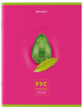 Тетради предметные, КОМПЛЕКТ 10 ПРЕДМЕТОВ, AVOCADO, 48 л., глянцевый УФ-лак, BRAUBERG, 404325
