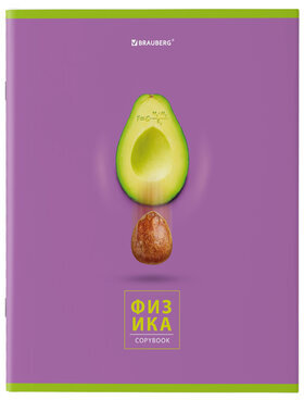 Тетради предметные, КОМПЛЕКТ 10 ПРЕДМЕТОВ, AVOCADO, 48 л., глянцевый УФ-лак, BRAUBERG, 404325