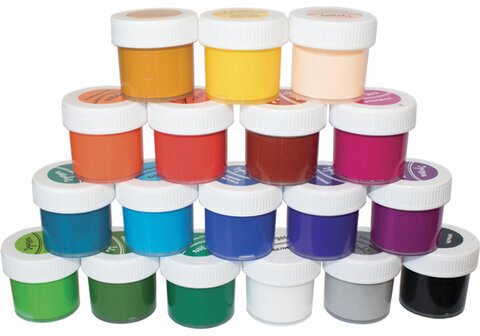 Гуашь ЛУЧ "Школа творчества", 18 цветов по 20 мл, без кисти, картонная упаковка, 29С 1754-08