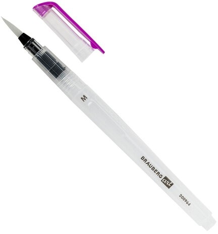 Кисти художественные с резервуаром для воды, синтетика, набор 3 шт., BRAUBERG ART DEBUT, 200964