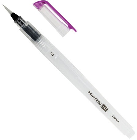 Кисти художественные с резервуаром для воды, синтетика, набор 3 шт., BRAUBERG ART DEBUT, 200964