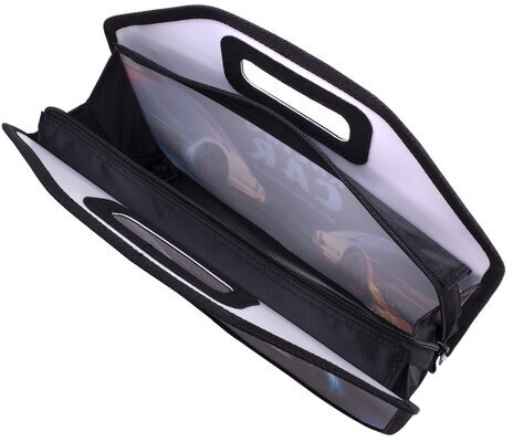 Папка-сумка ЮНЛАНДИЯ, 1 отделение, фетровые ручки, 34х30х11 см, "Night race", 270999