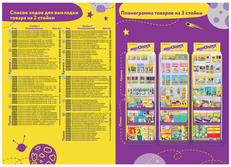 Стойка для размещения товара напольная ЮНЛАНДИЯ, 2050x600x500 мм, 25 крючков, 3 полки, металл, 504879